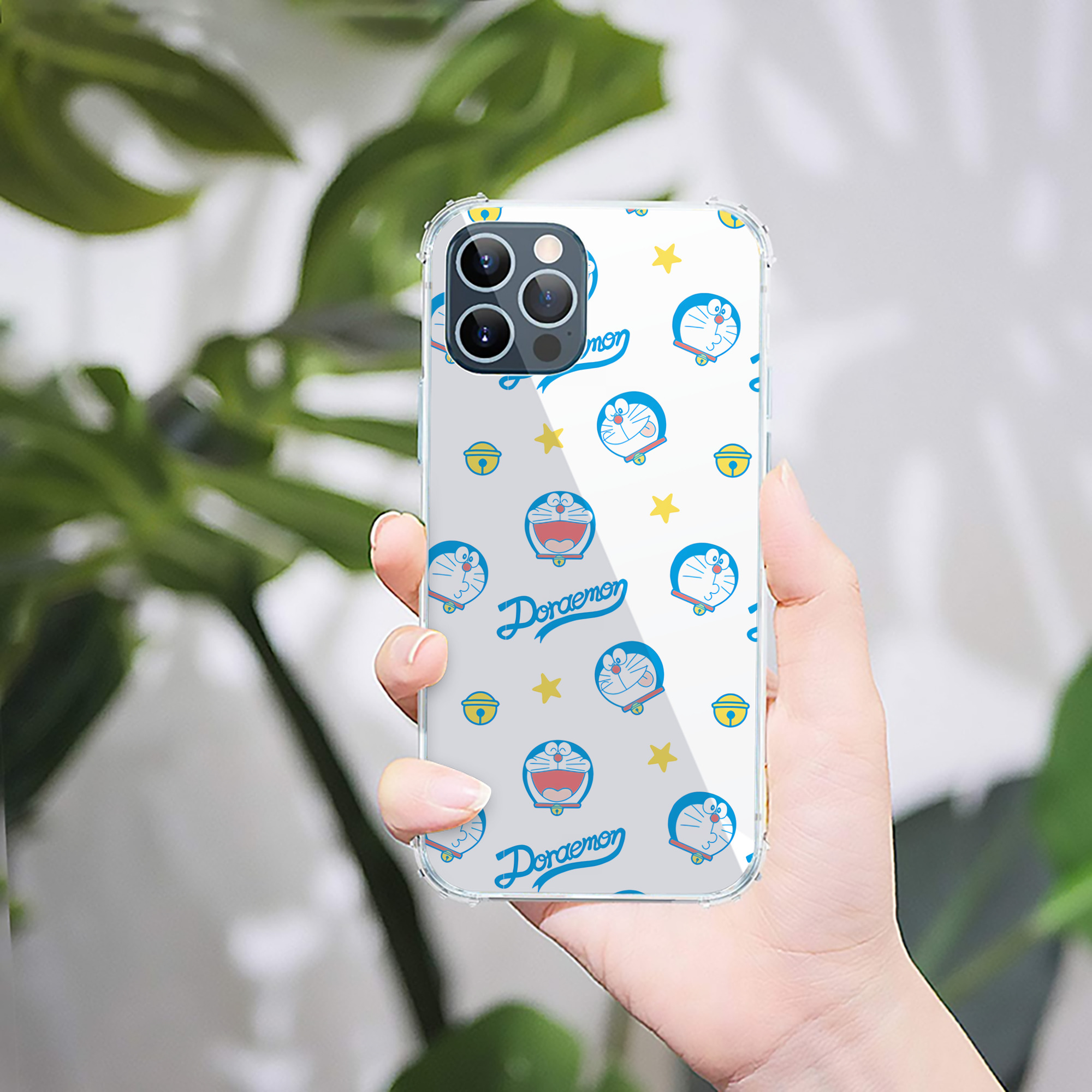 （画像用） ドラえもん Doraemon 【iPhone 12シリーズ対応】透明スマホケース（クリアソフトケース）